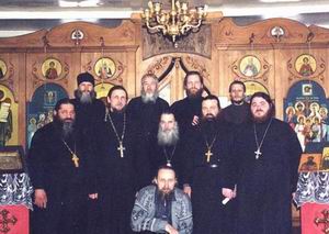 Архиепископ Тихон с клириками Омско-Сибирской Епархии РИПЦ